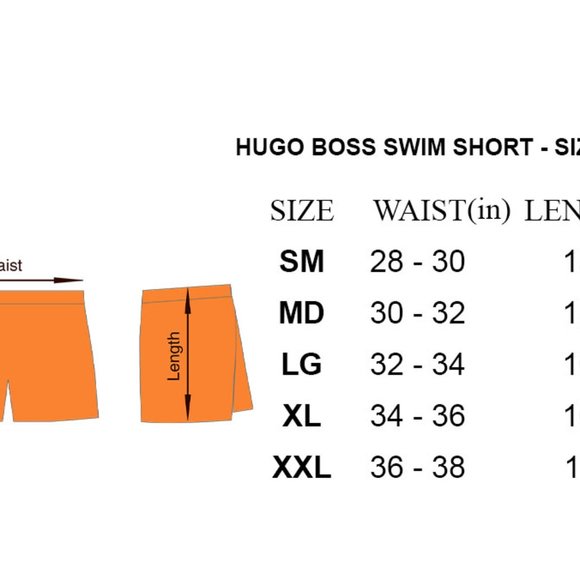 NWT Men's Hugo Boss Swim Shorts Color Navy Size S, M, L, XL, XXL - Picture 2 of 2